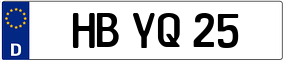 Trailer License Plate